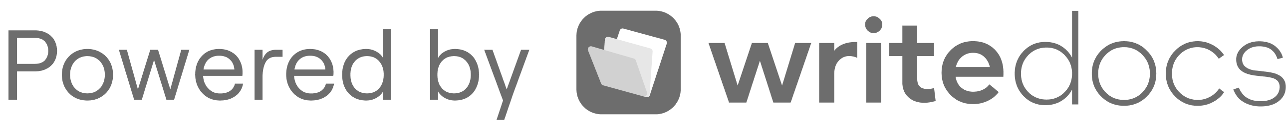Powered by writedocs